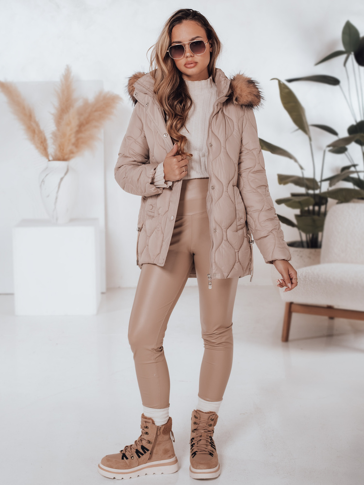 Geaca de iarna dama LUMORE kaki