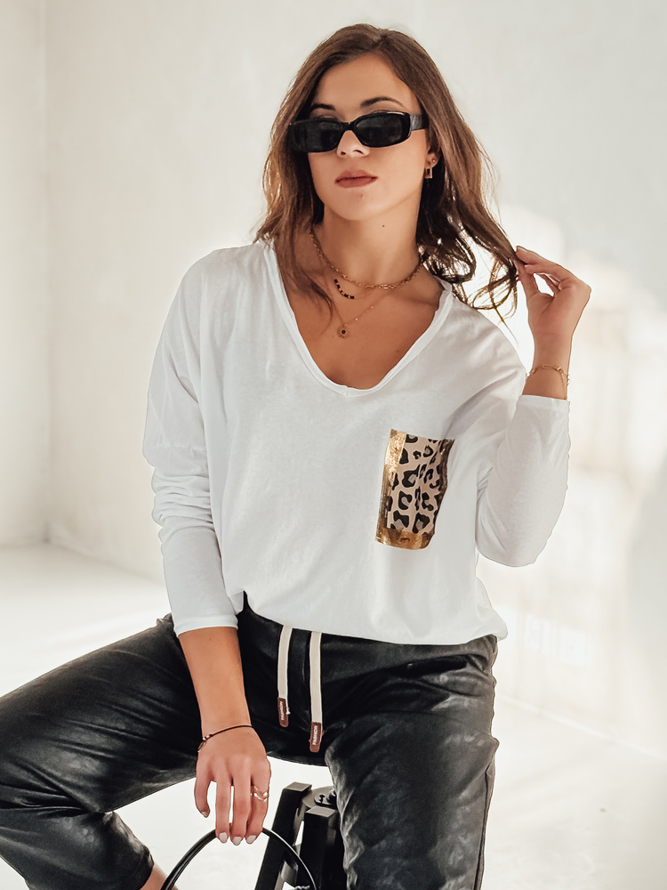 Bluză supradimensionată pentru femei GLAMZONE cu imprimeu