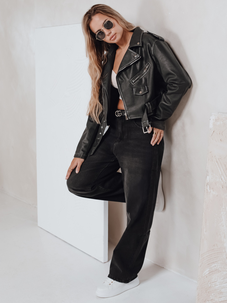 Dámske čierne balloon fit rifle