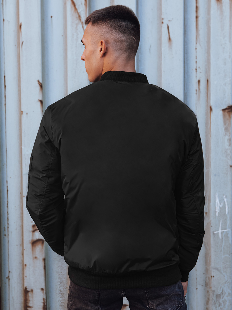 Kurtka męska bomber jacket czarna Dstreet