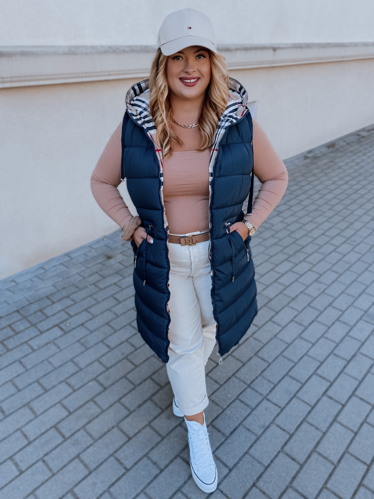 Kamizelka damska KERIS granatowa Dstreet