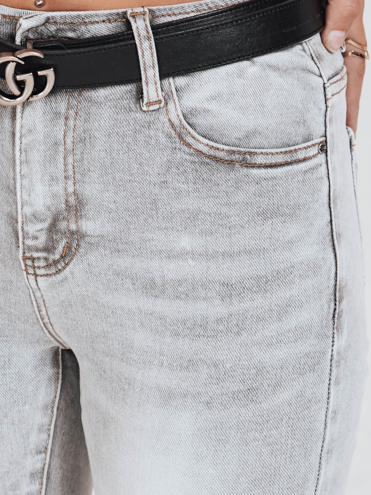 Blugi skinny gri pentru femei