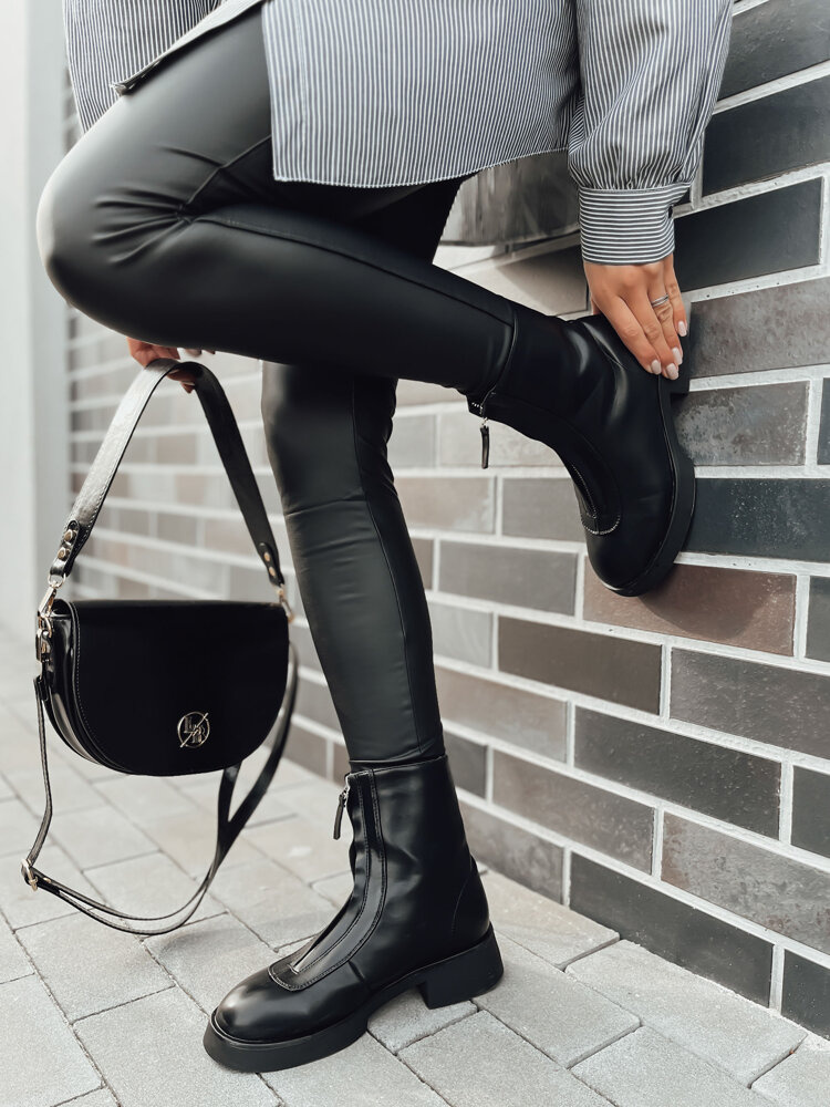 Botki damskie CAMELLIA czarne Dstreet