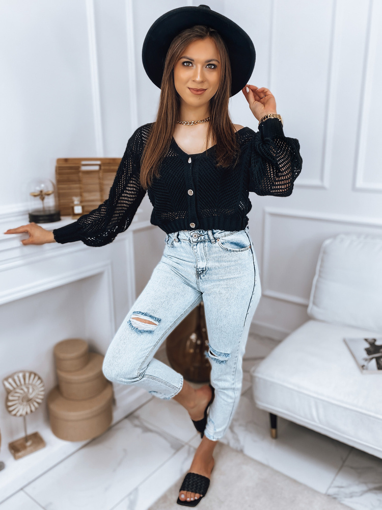 Sweter damski STEVIA czarny Dstreet