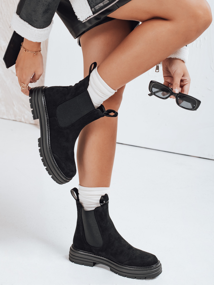 Botki damskie MADDEN czarne Dstreet