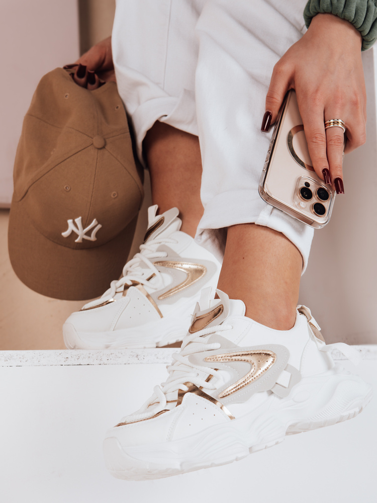 Teniși de damă SPARKGLAM albi