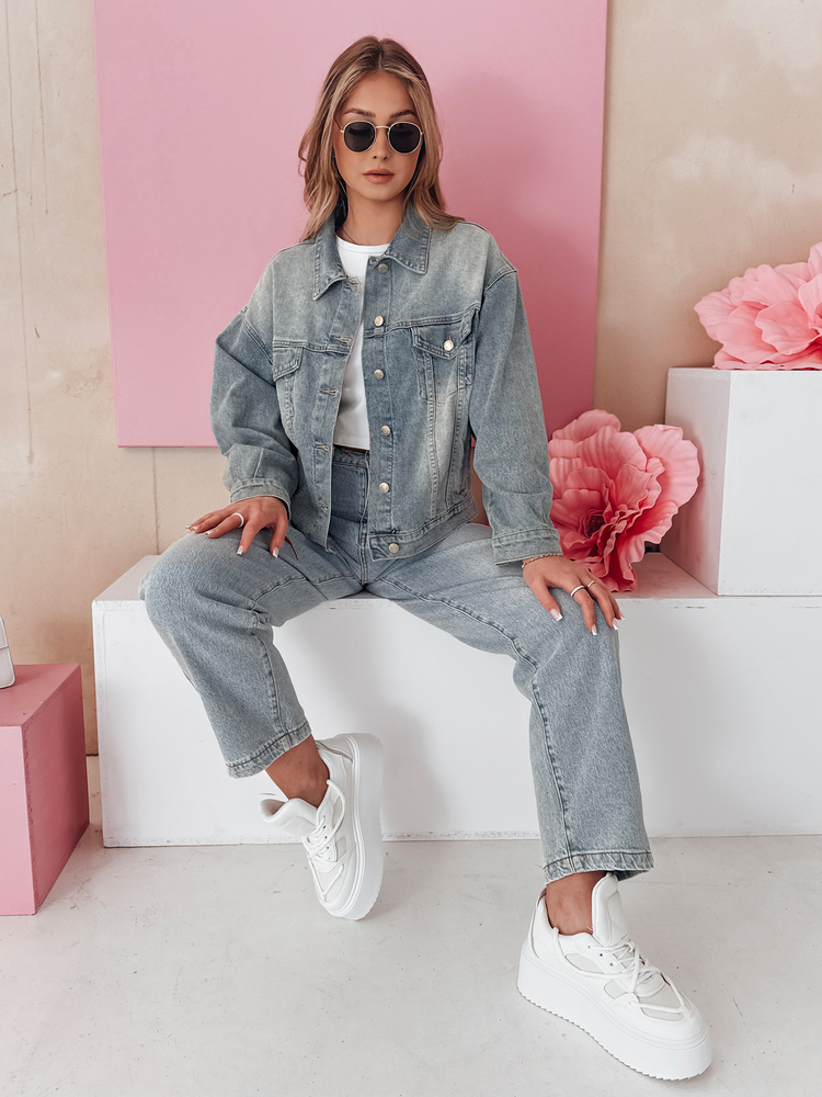 Jachetă denim supradimensionată pentru femei NOVAJIN