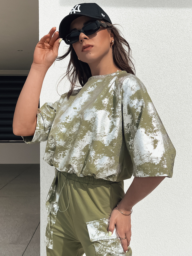 Komplet damski BIRWEKI khaki Dstreet