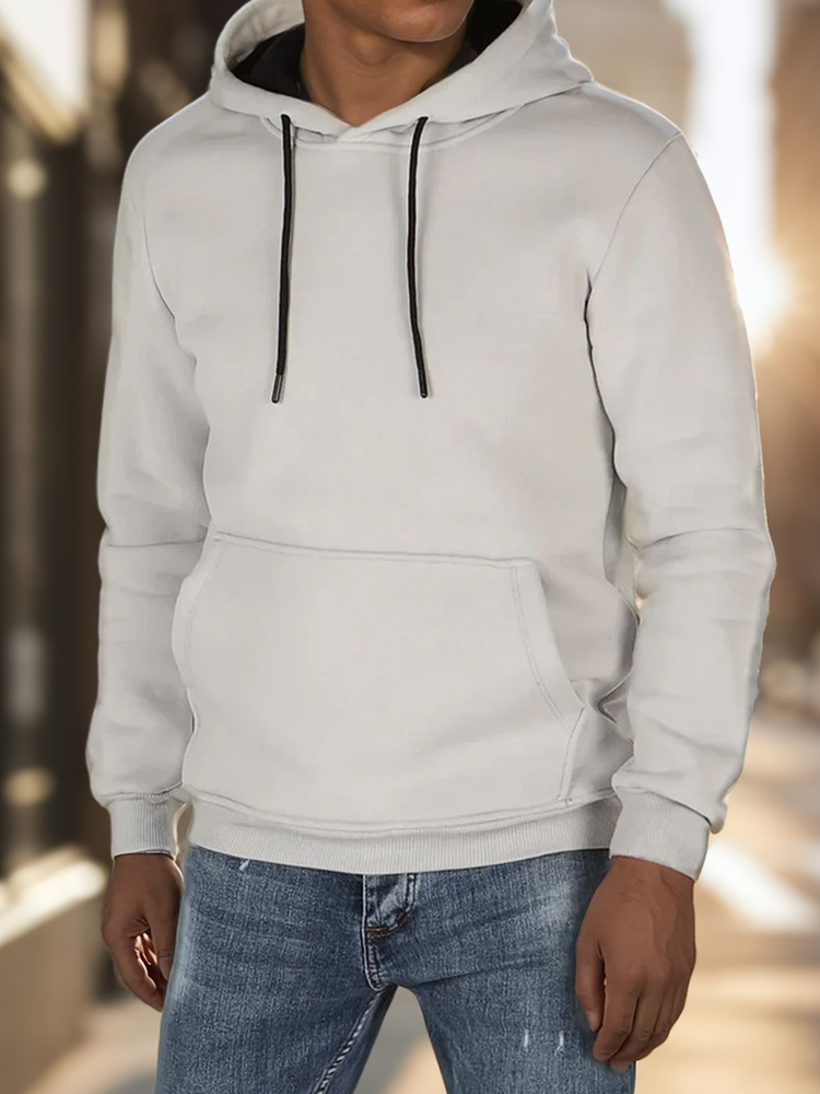 Hanorac bărbătesc, gri deschis