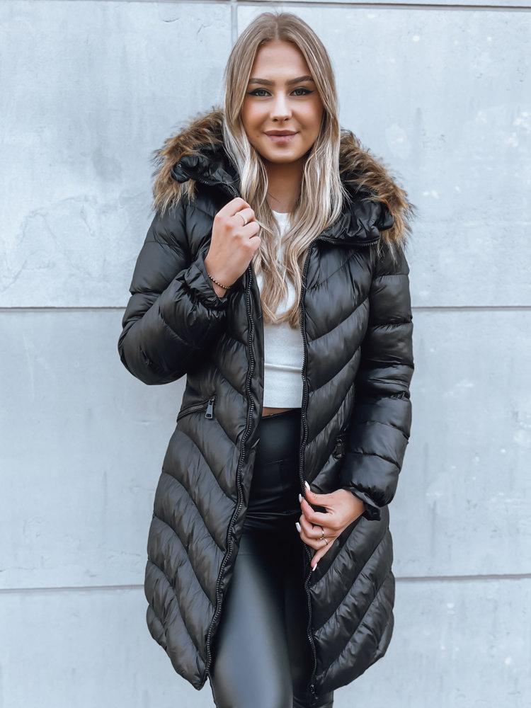 Kurtka zimowa damska GLAMOUR FUSION czarna Dstreet