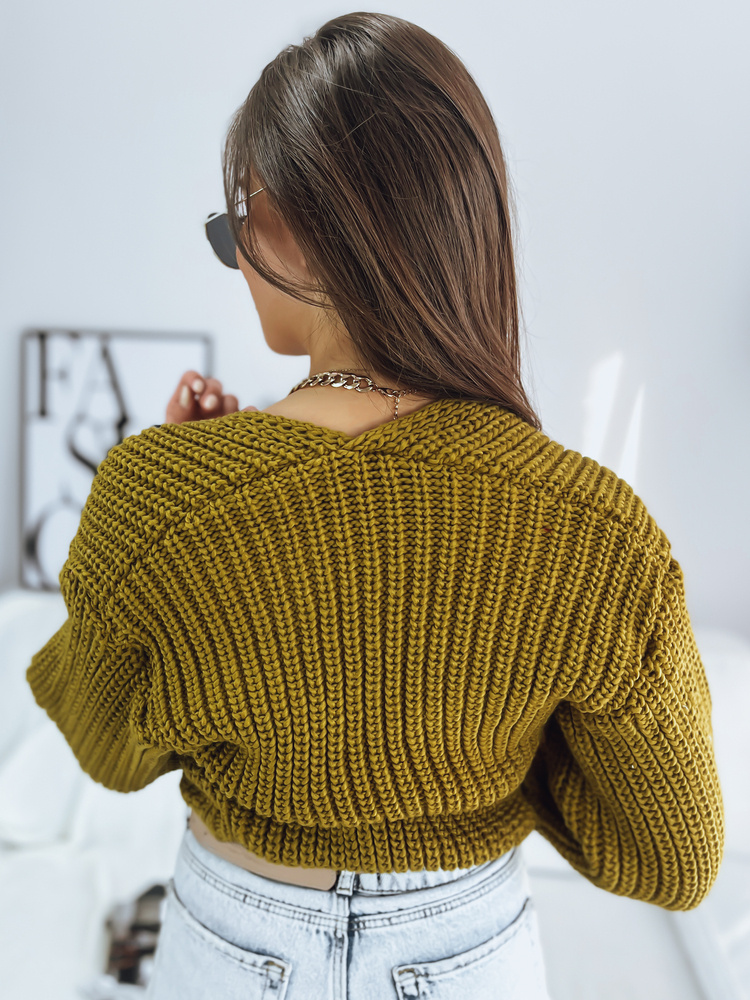 Sweter damski NUTI musztardowy Dstreet
