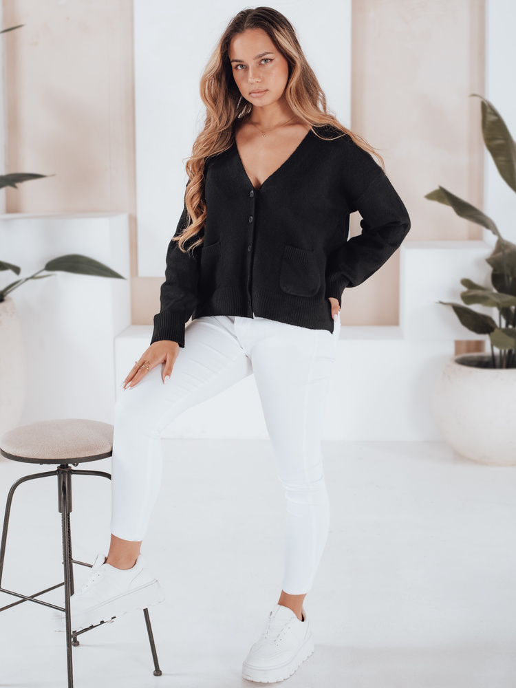 Cardigan negru pentru femei SORELIE