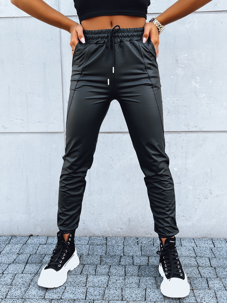 Dámské kalhoty voskované EBONY NIGHT Barva černá DSTREET