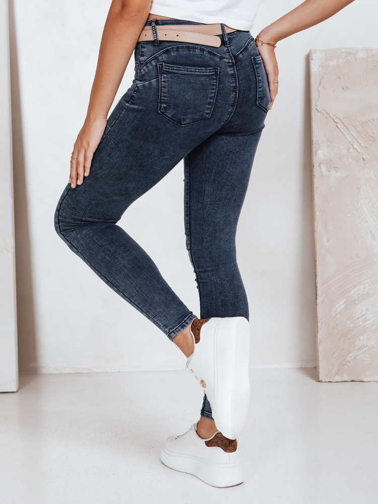 Jeansy damskie FLAWIA niebieskie Dstreet