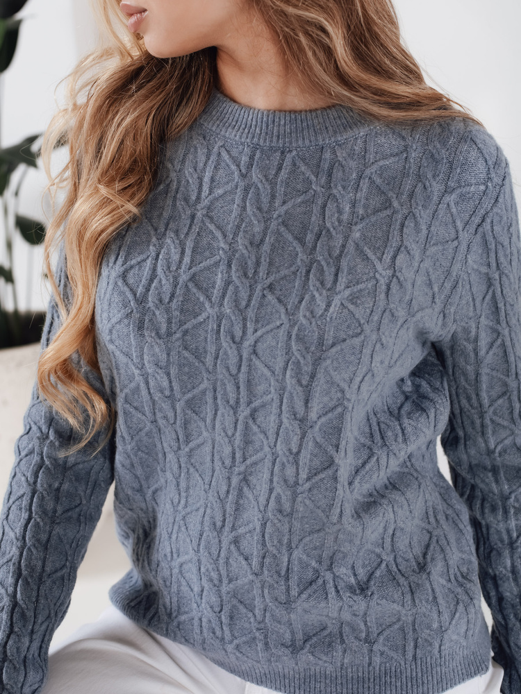 Pulover de damă BRAVINAi albastru