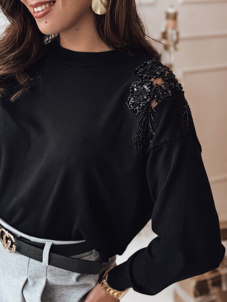 Sweter damski one size ORELIS czarny Dstreet