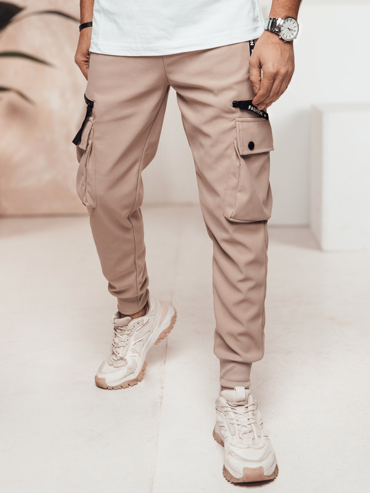 Spodnie męskie cago khaki Dstreet