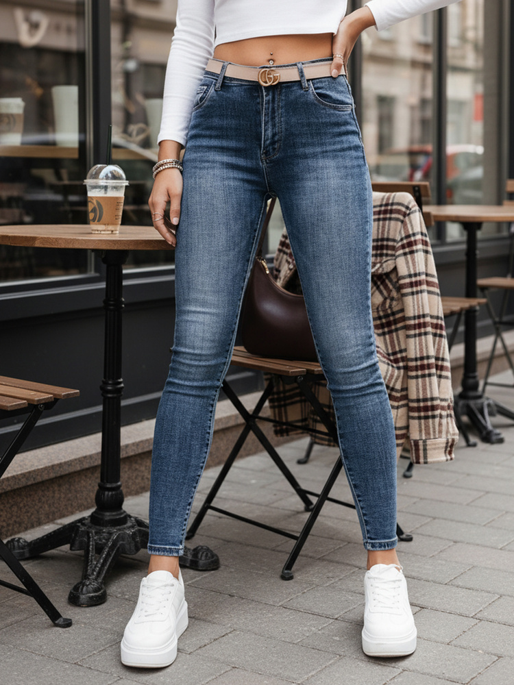 Dámske skinny rifle modré