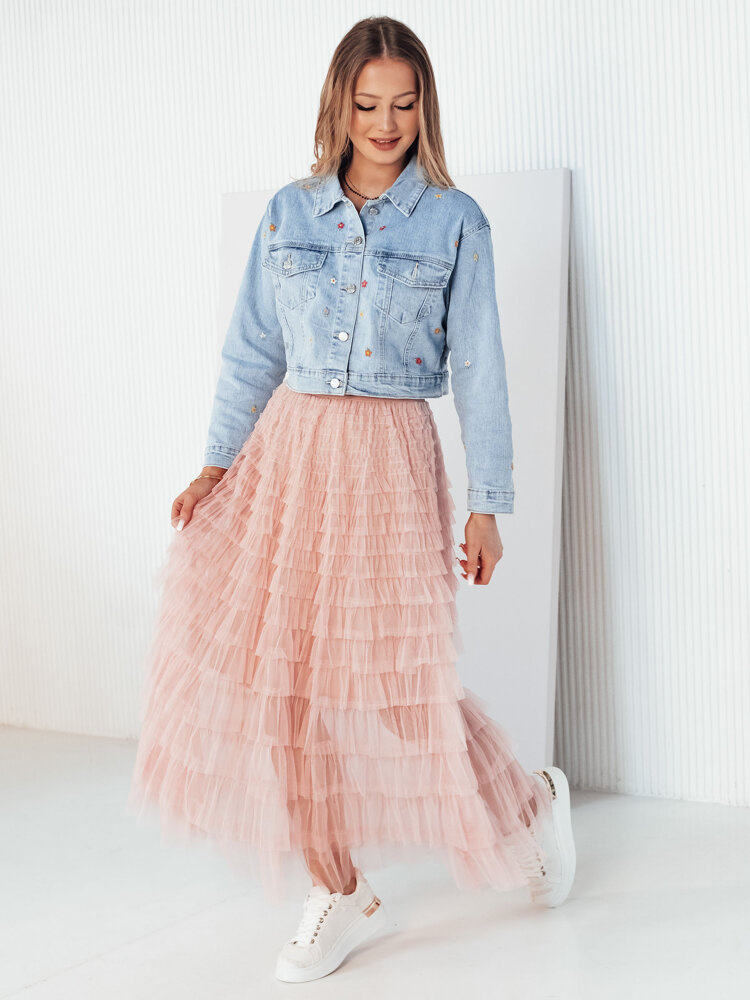 Kurtka damska jeansowa FINSEI niebieska Dstreet