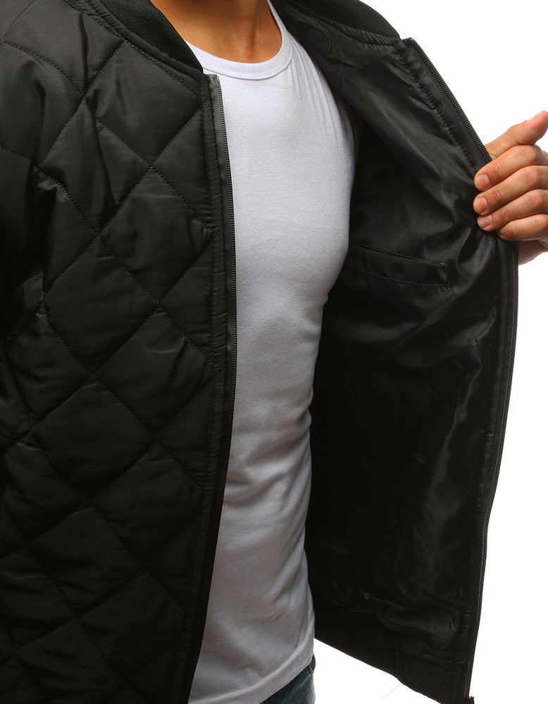 DStreet Kurtka męska pikowana bomber jacket czarna