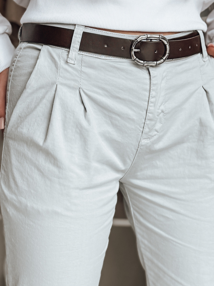 Pantaloni chino de damă MODELA cu curea