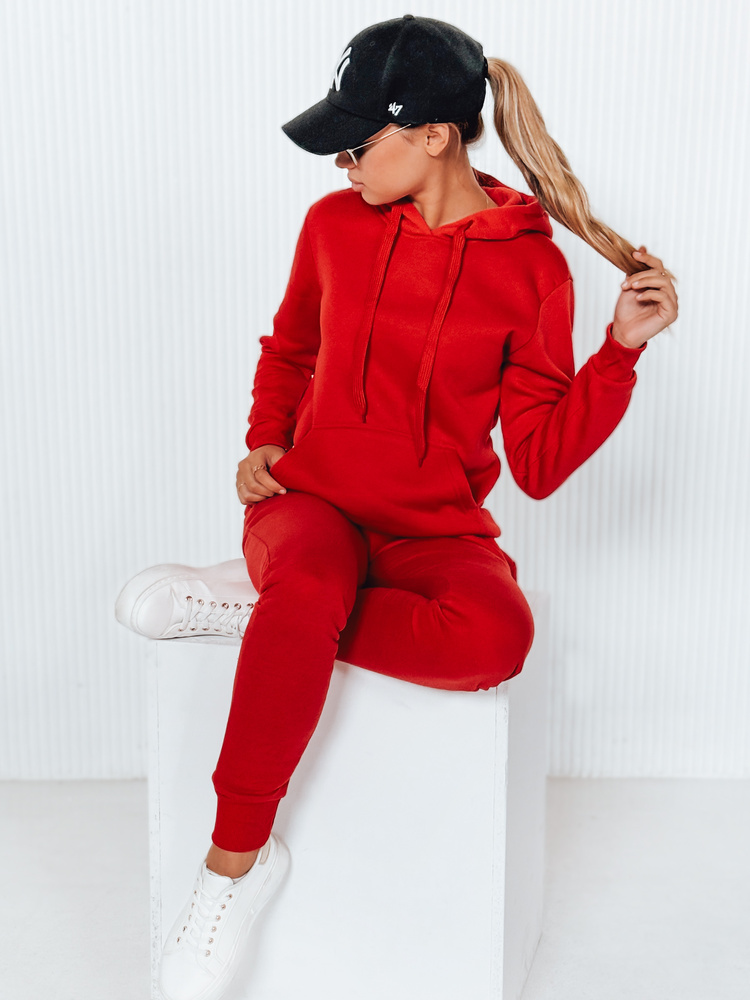 DStreet Komplet damski dresowy DRESSLILY czerwony