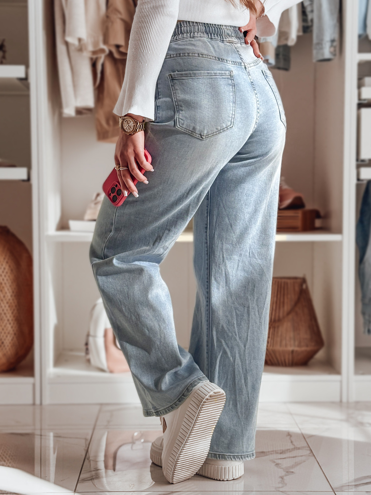 Blugi largi pentru femei STEREO albaștri