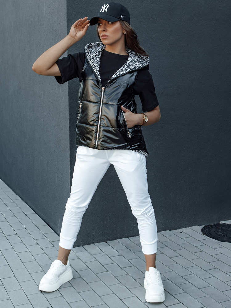 Vestă matlasată pentru femei ICONVEST neagră