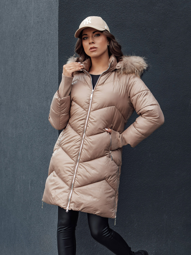 Geacă de iarnă pentru femei LAGOON cămilă