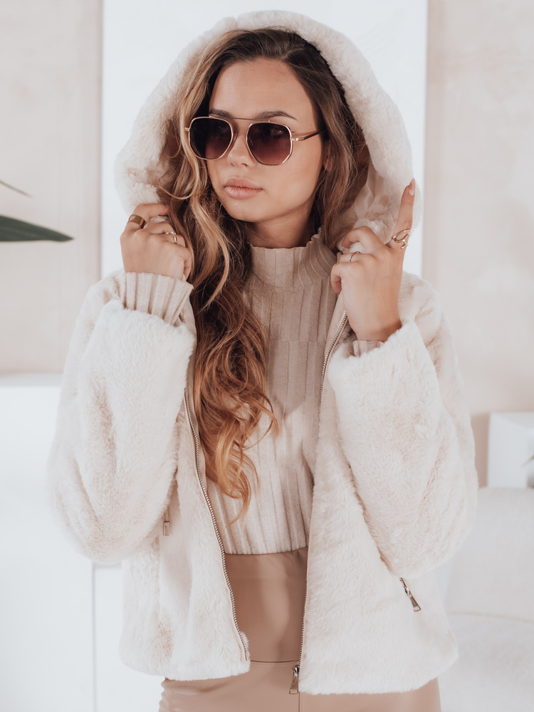 Haină scurtă de blană pentru femei ELMIRIS