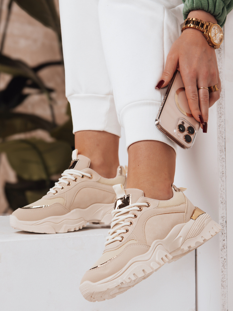 Teniși bej pentru femei LIZZE