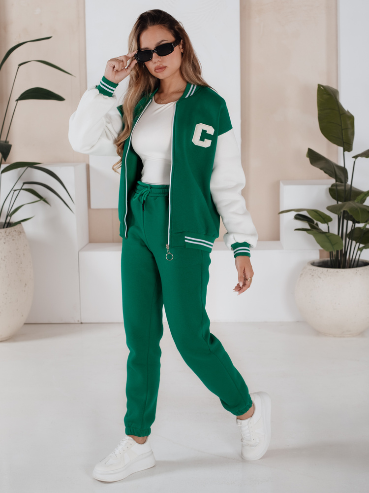 Komplet damski dresowy CELIA zielony Dstreet