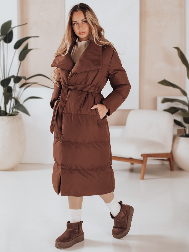 Dámsky dlhý zimný kabát FAVI