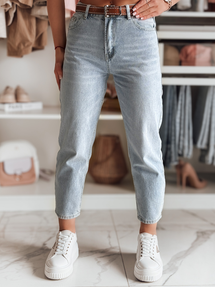 Spodnie damskie jeansowe mom fit AUREZA niebieskie Dstreet