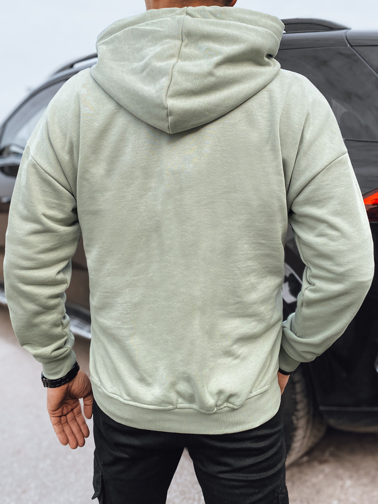 Bluza męska z nadrukiem oliwkowa Dstreet