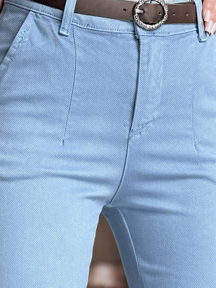 Dámske slim fit nohavice TAIRONIK modré