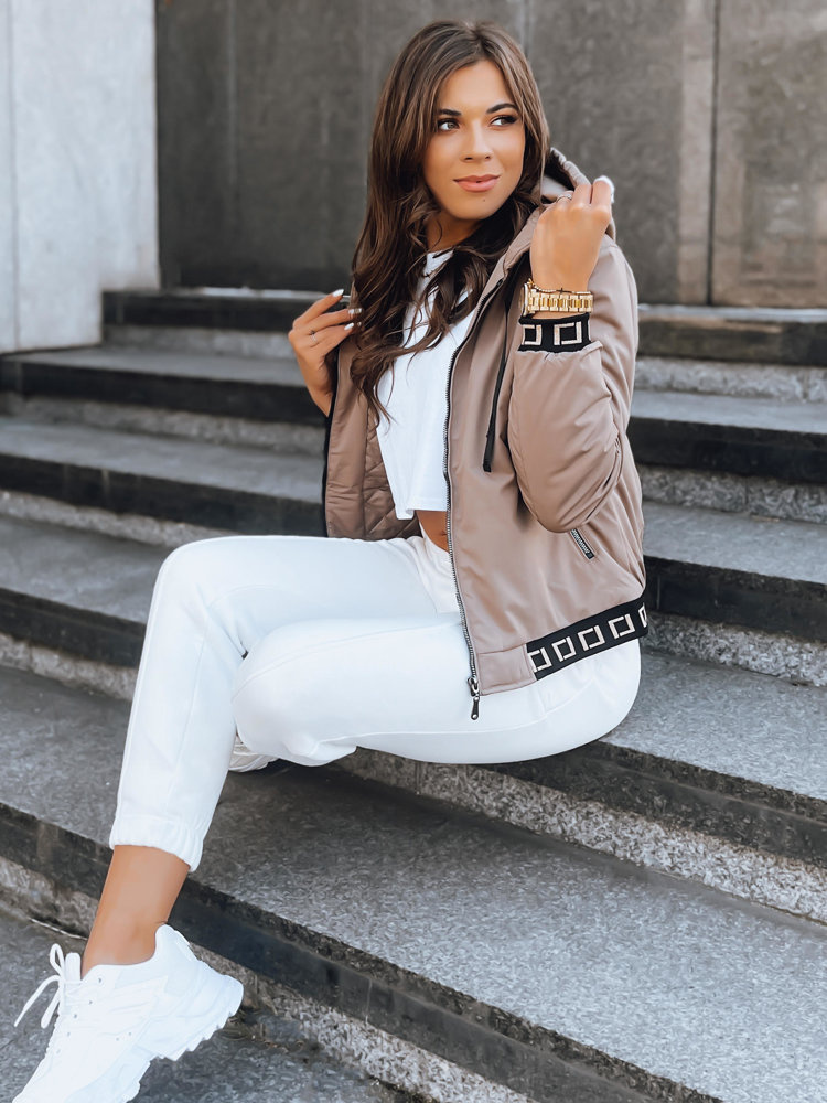 Niezwykła kurtka damska SELENE kamelowa Dstreet