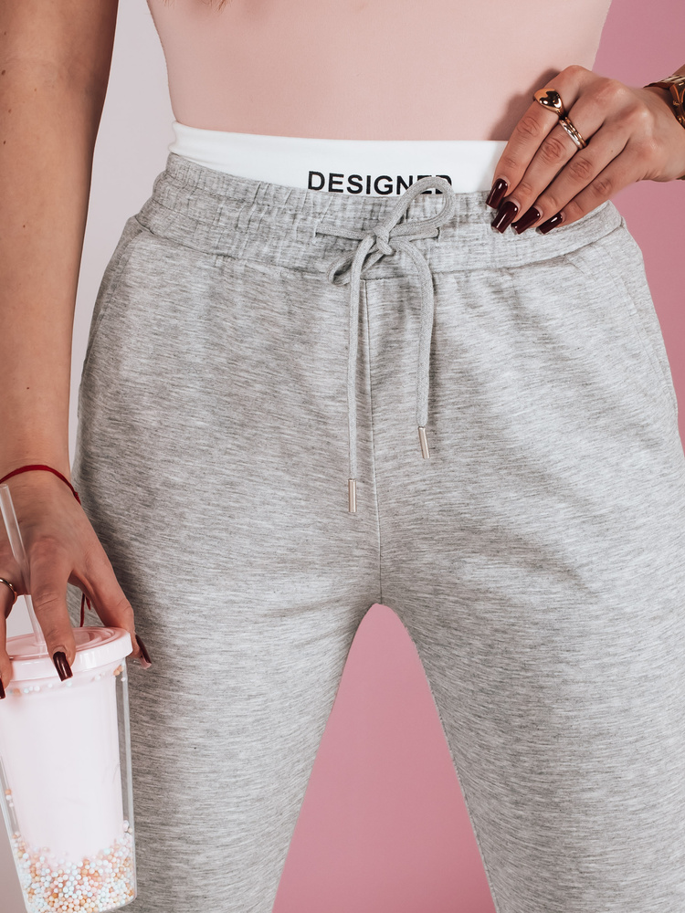 Spodnie dresowe damskie slim fit SPORTIVO szare Dstreet