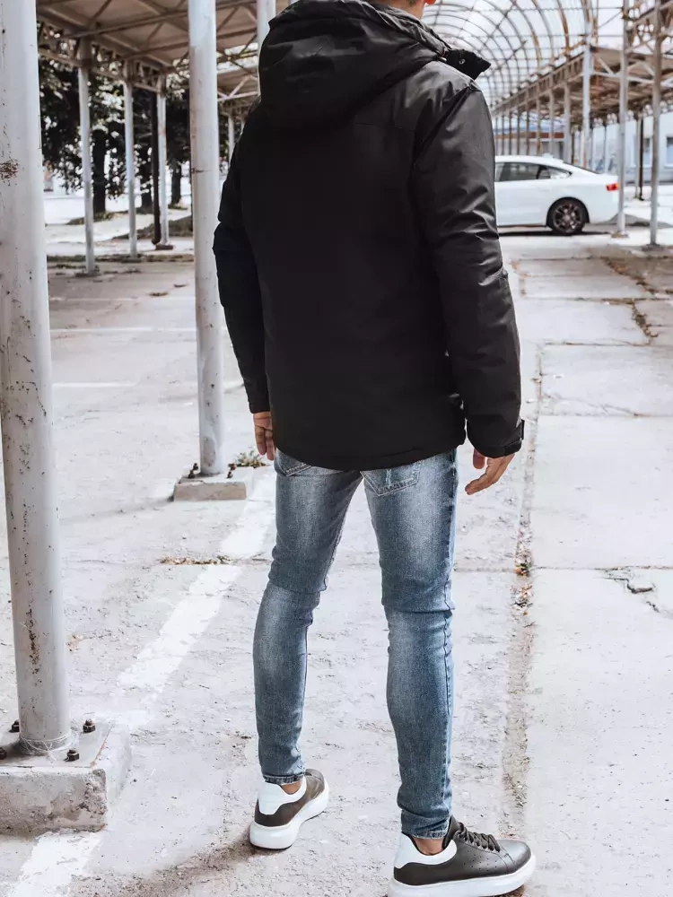 Kurtka męska zimowa czarna Dstreet