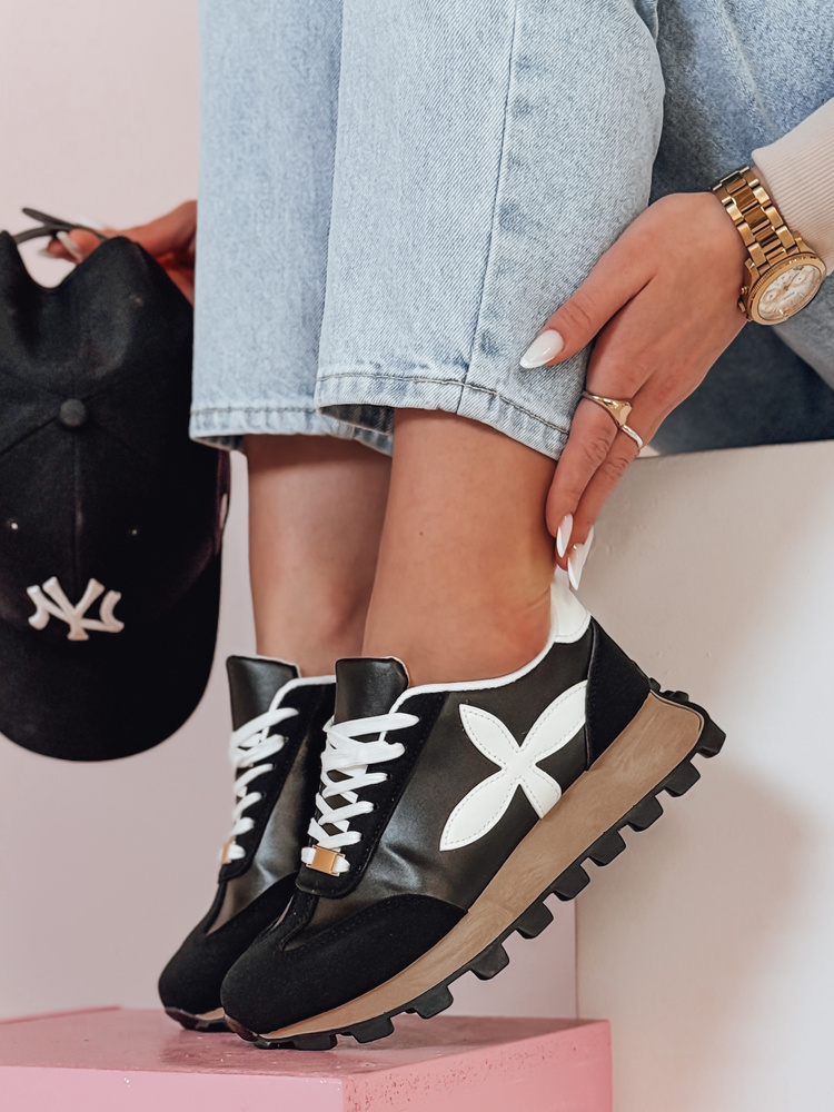 Teniși sport pentru femei FLEXIMOT negri