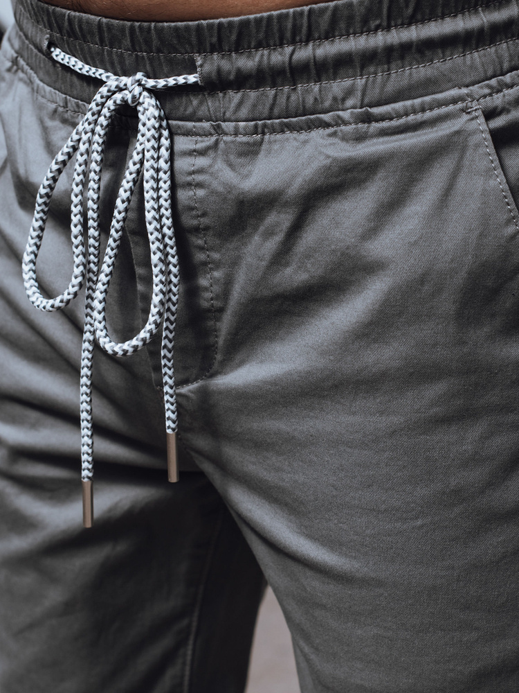 Spodnie męskie jeansowe joggery ciemnoszare Dstreet