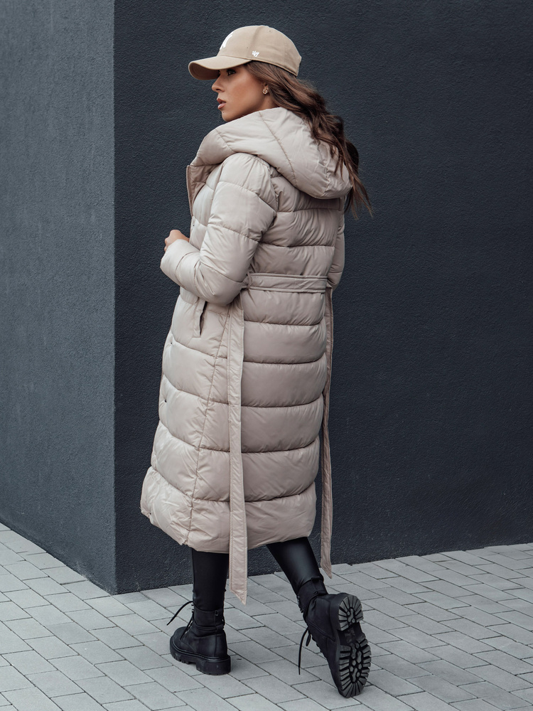 Palton de iarnă pentru femei GRACE bej