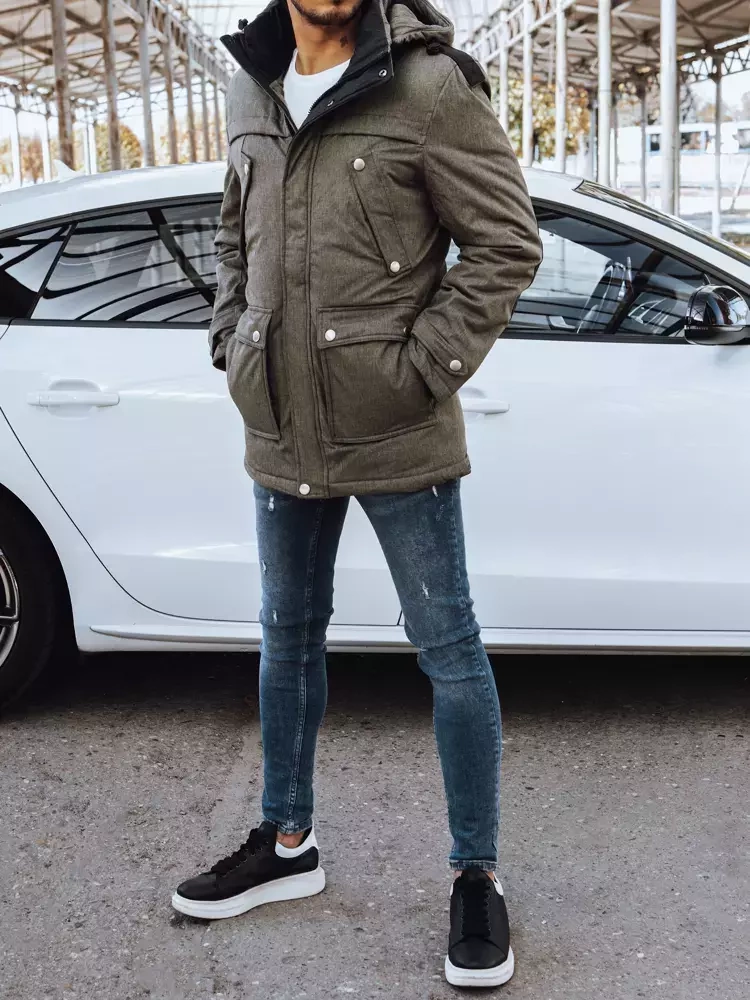 Kurtka męska zimowa khaki Dstreet