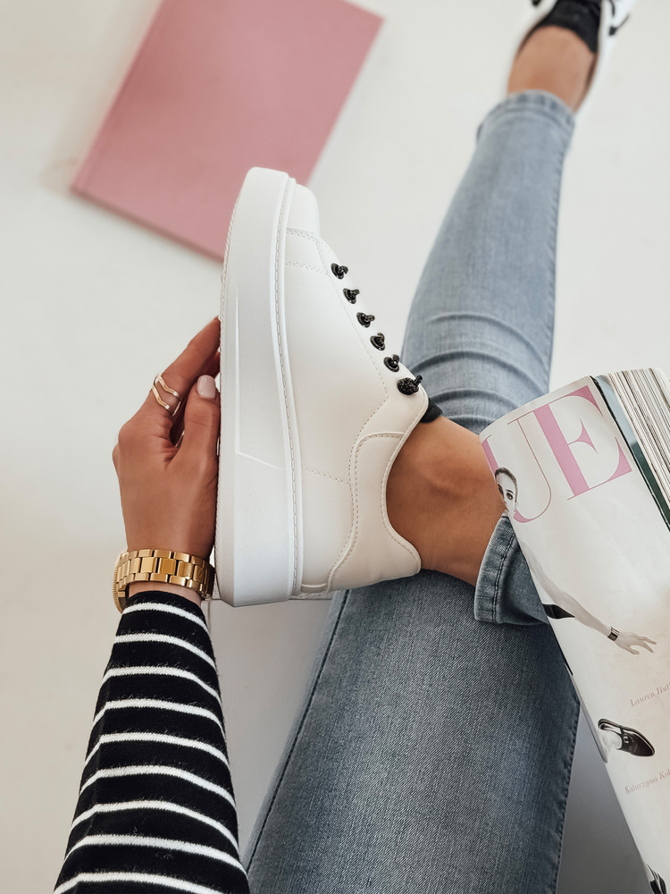 Teniși albi pentru femei UNISTEP