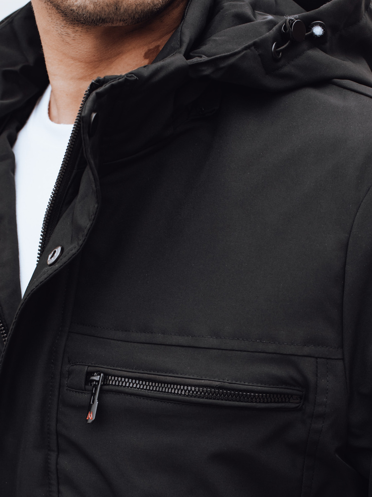 Kurtka męska przejściowa czarna Dstreet