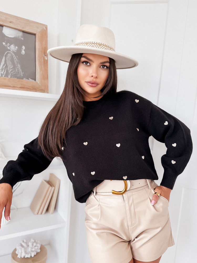 Sweter damski LUMINA czarny Dstreet