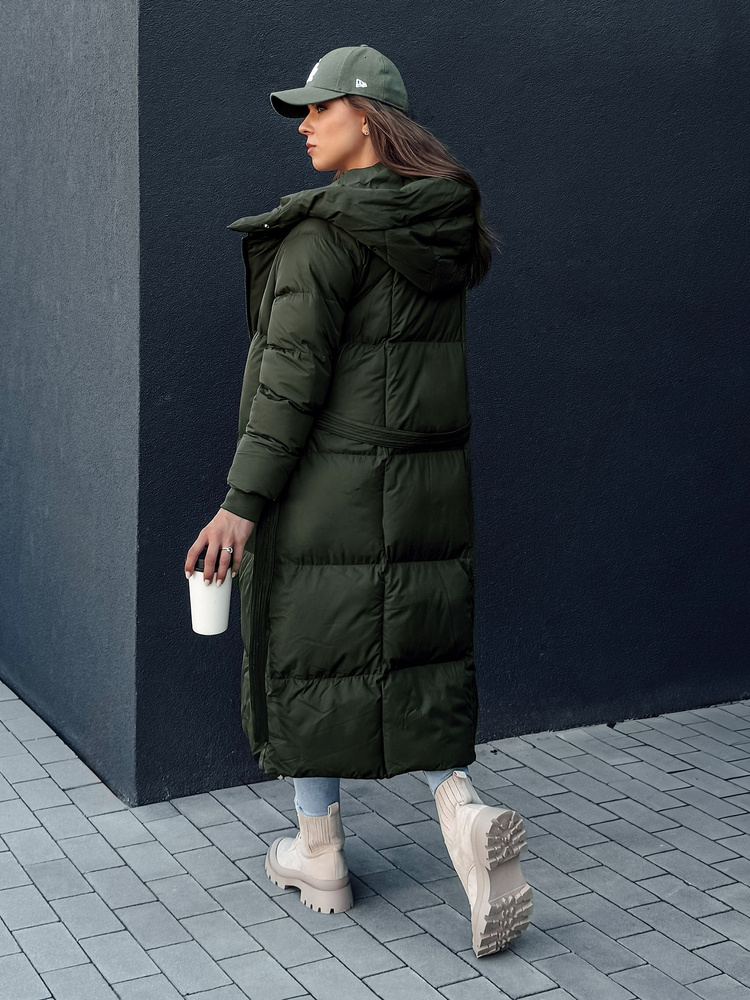 Palton matlasat pentru femei CLOUTIQUE verde