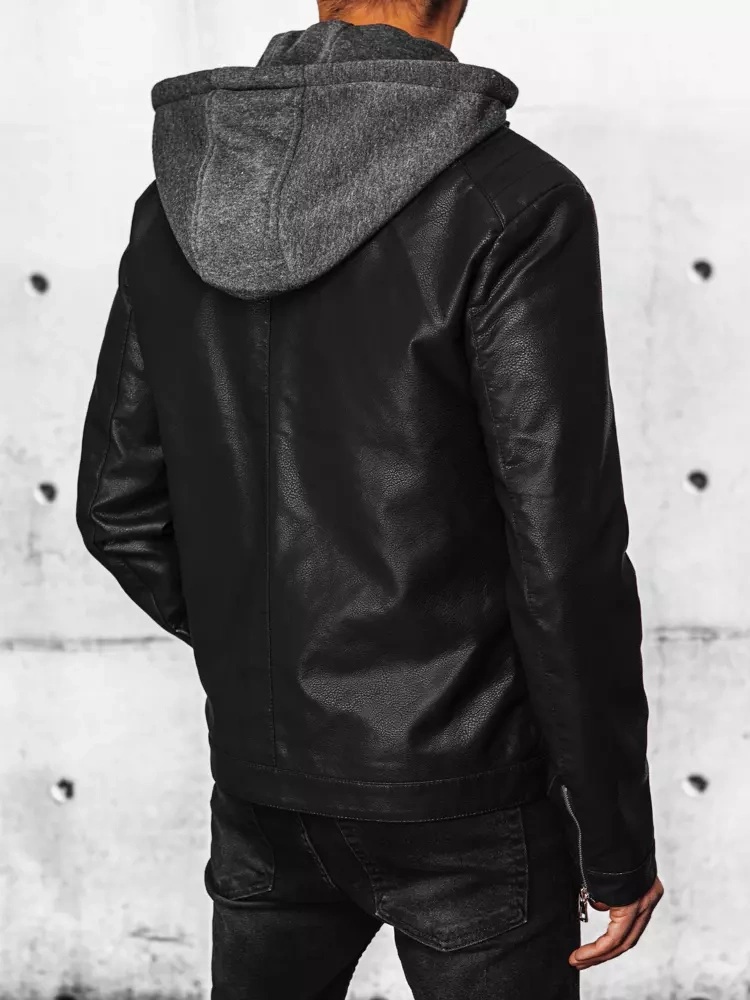 Kurtka męska skórzana czarna Dstreet