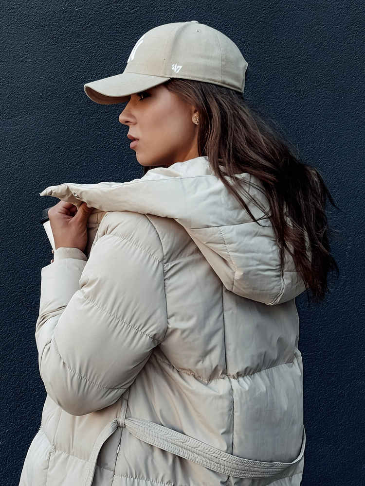 Palton matlasat pentru femei CLOUTIQUE, bej