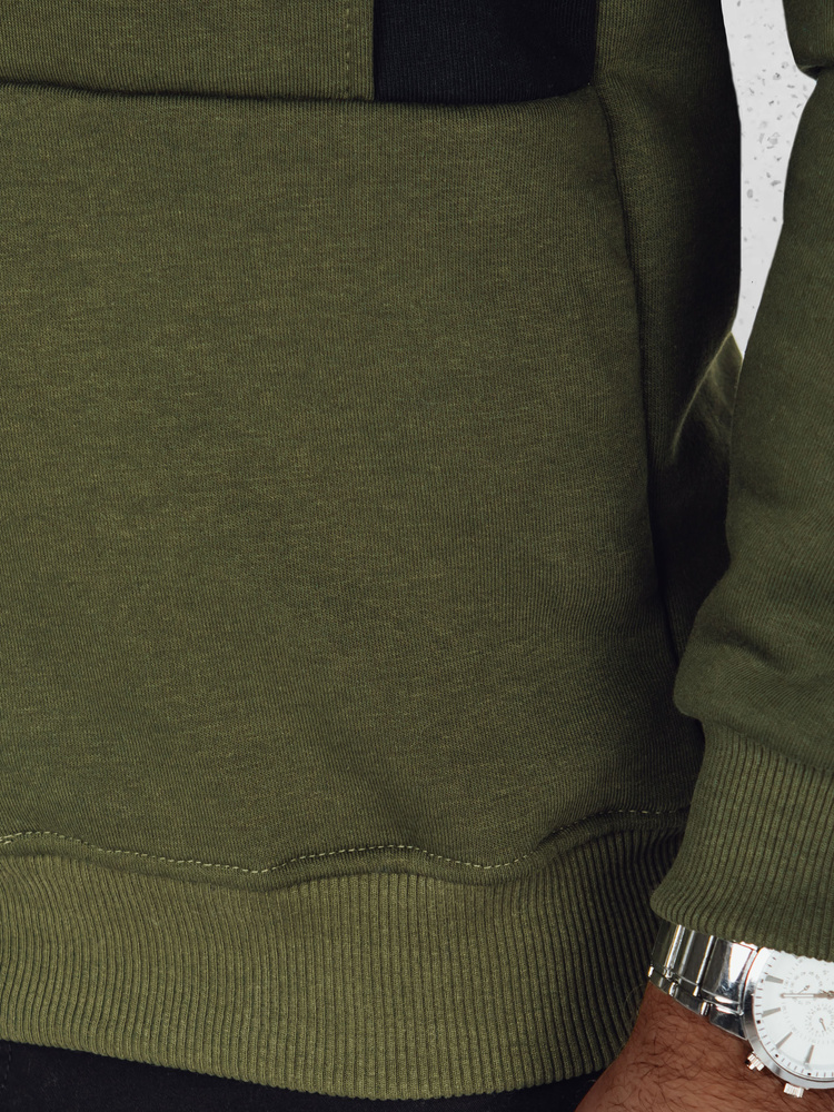 Bluza męska z kapturem khaki Dstreet